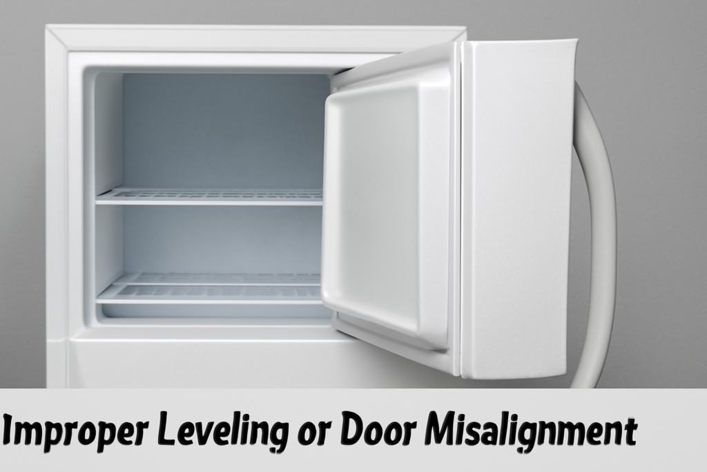 Improper Leveling or Door Misalignment