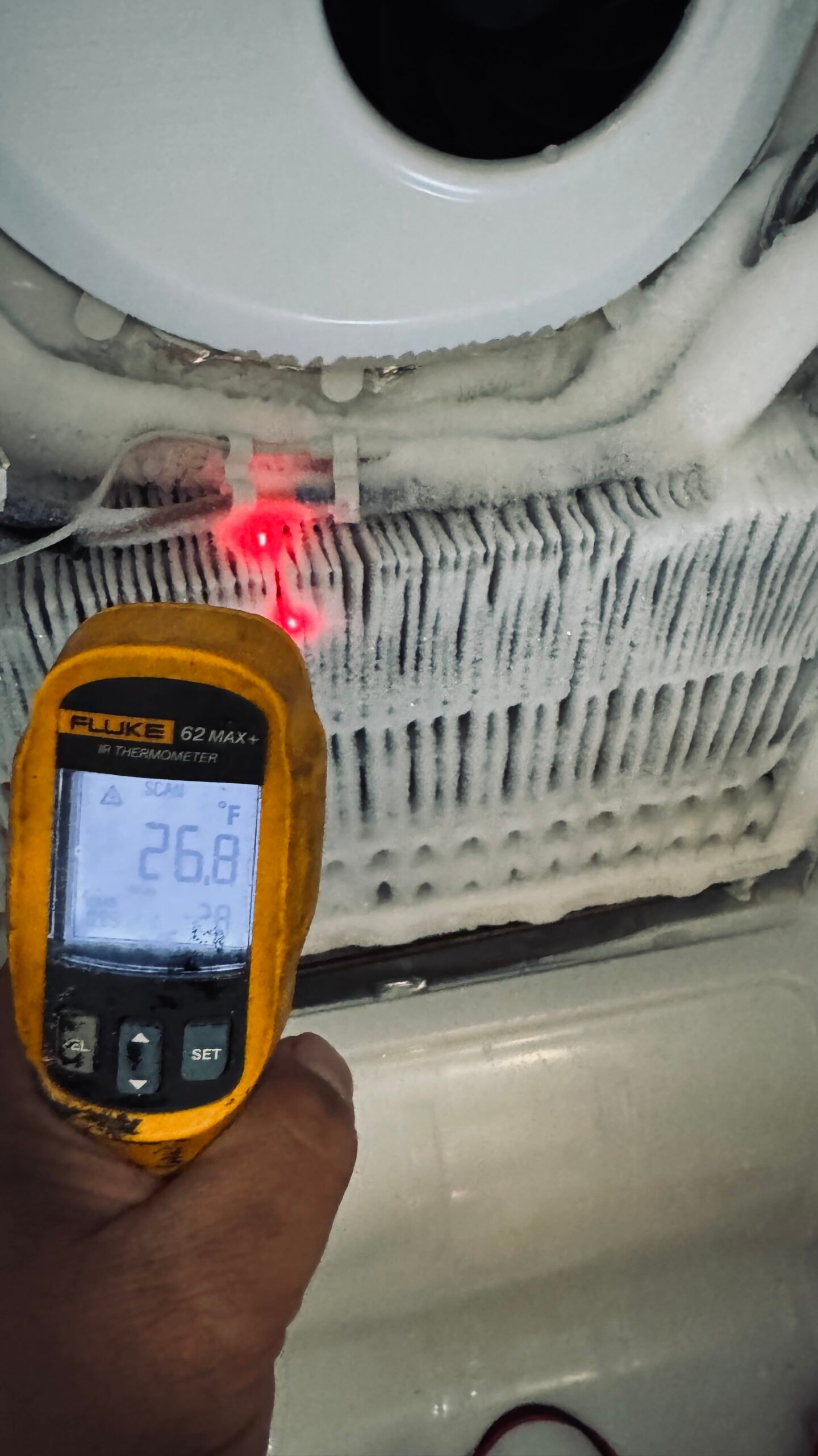 freezer not defrosting evaporator has ice buildup