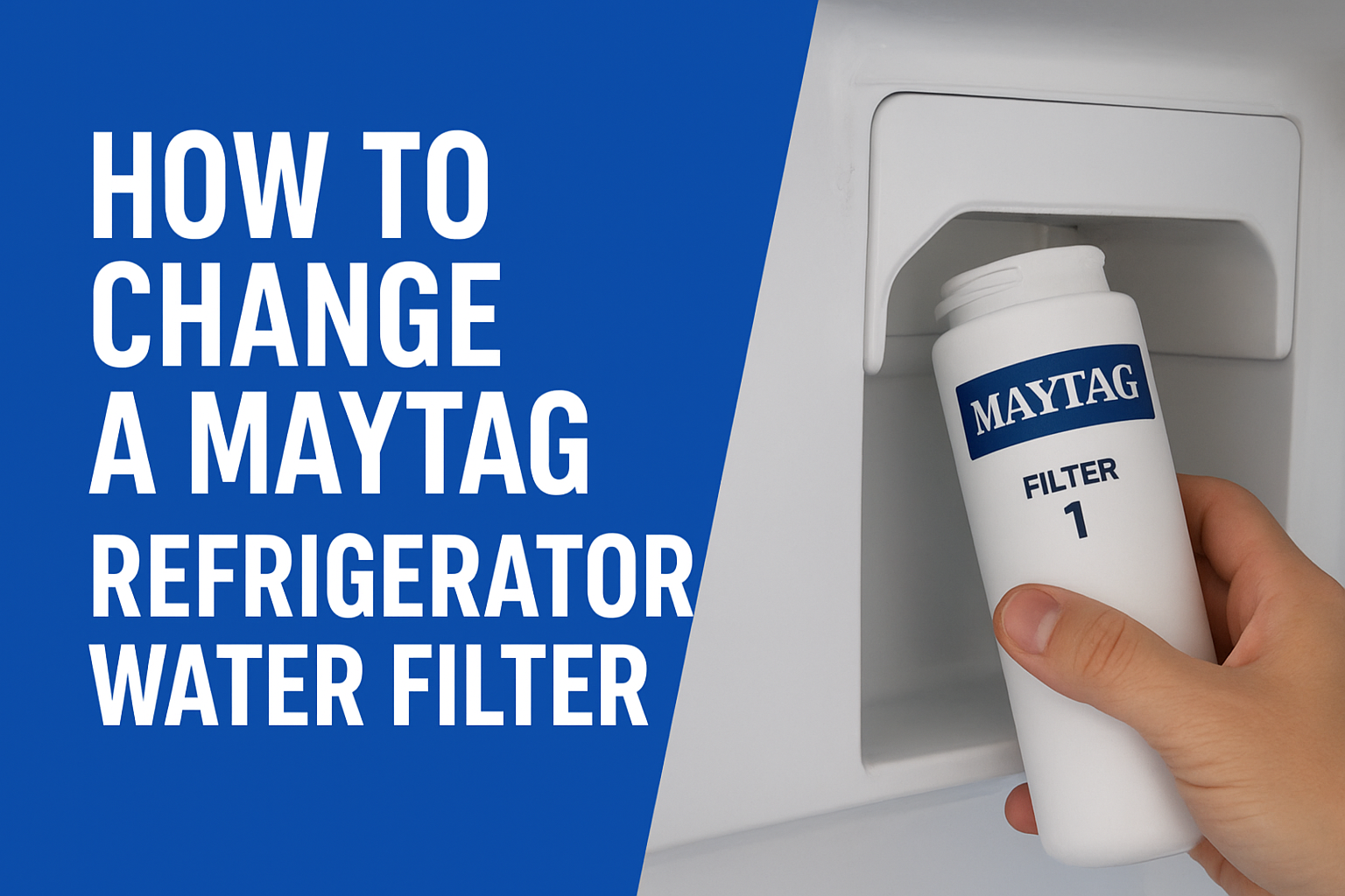 How to replace Maytag Refrigerator Water Filter